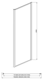 Боковая стенка Aquatek AQ ARI WA 10020BL 100см чёрный